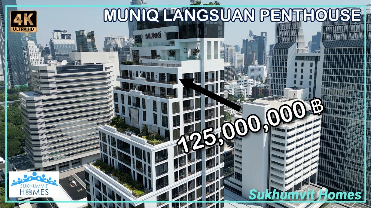 Amazing PENTHOUSE Bangkok Best Views MUNIQ Langsuan Rent and Sale 🇹🇭 Thailand