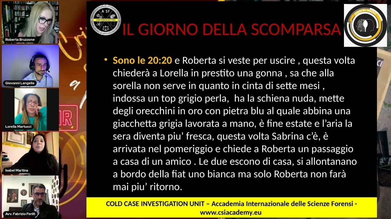 A Pista Fredda- Il Caso di Roberta Martucci