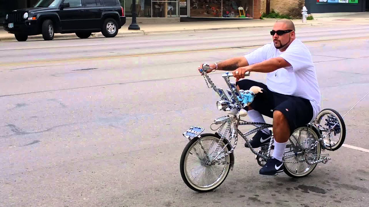 Hitting the switch on my lowrider bike