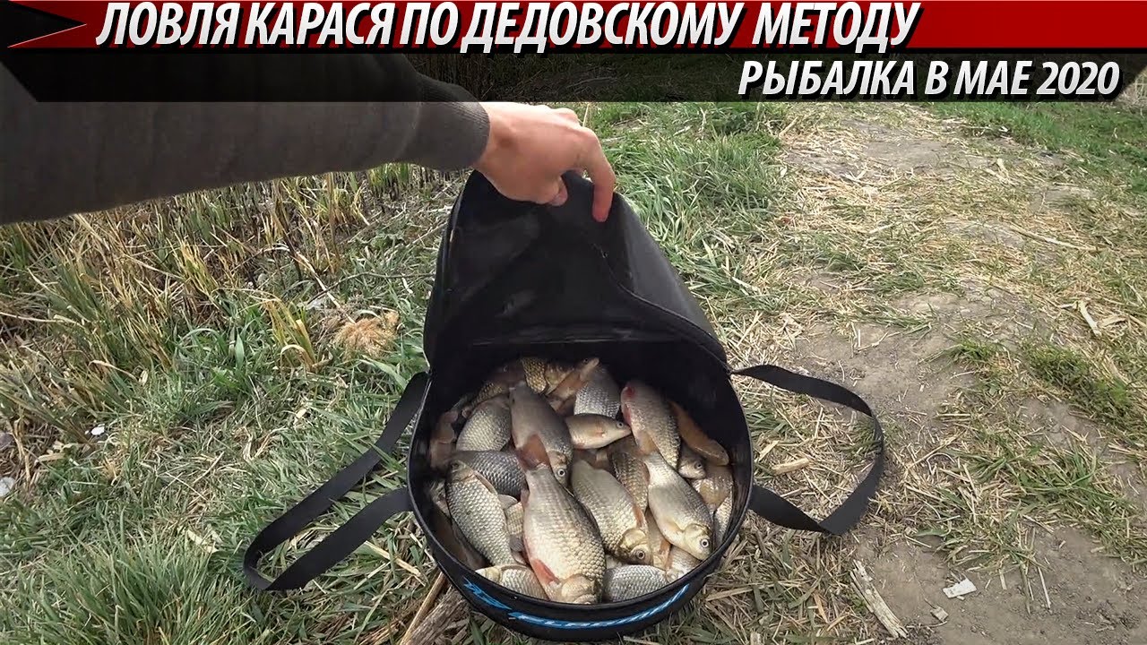ЛОВИМ КАРАСЯ ПО ДЕДОВСКОМУ МЕТОДУ!!! Ловля карася в мае на 