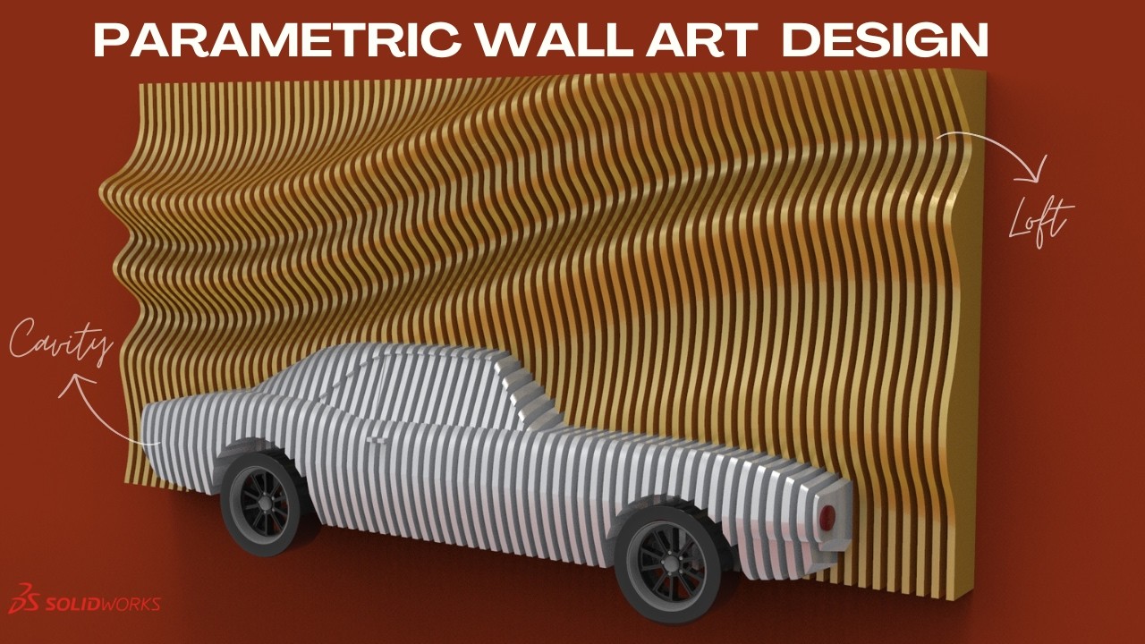 I Made this for my Subscribes | Solid works Parametric Wall Design | EP 26