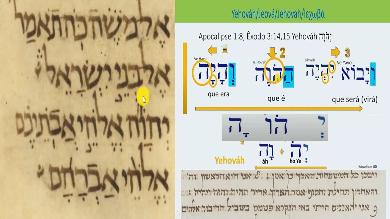 Êxodo e Apocalipse com o Nome de Deus. Manuscritos a partir de 930 d.C.