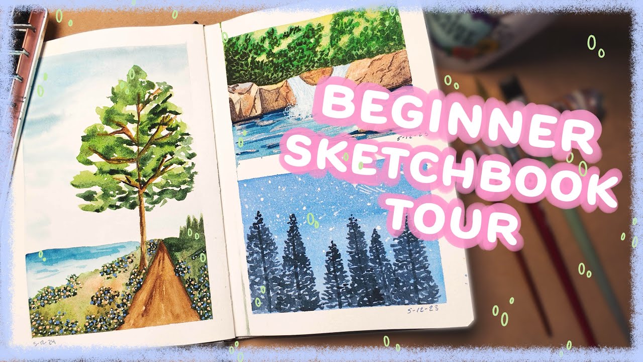 Beginner sketchbook tour. You can start your first-ever sketchbook too!