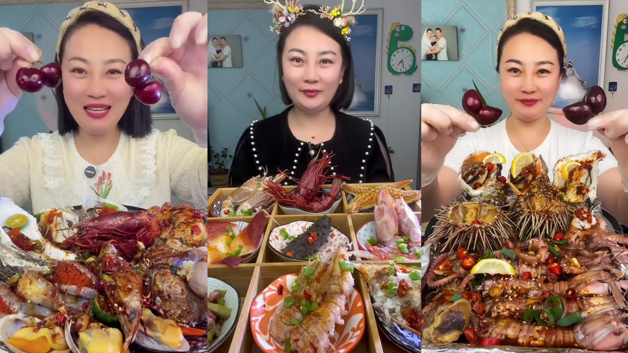 Yummy #346 Seafood 🦐, 🦪, 🐙🤤 🦐🦐. Shrimp  🦐 🦐 Oyster 🦪🦪 ...#mukbang #seafood #yummyfood 
