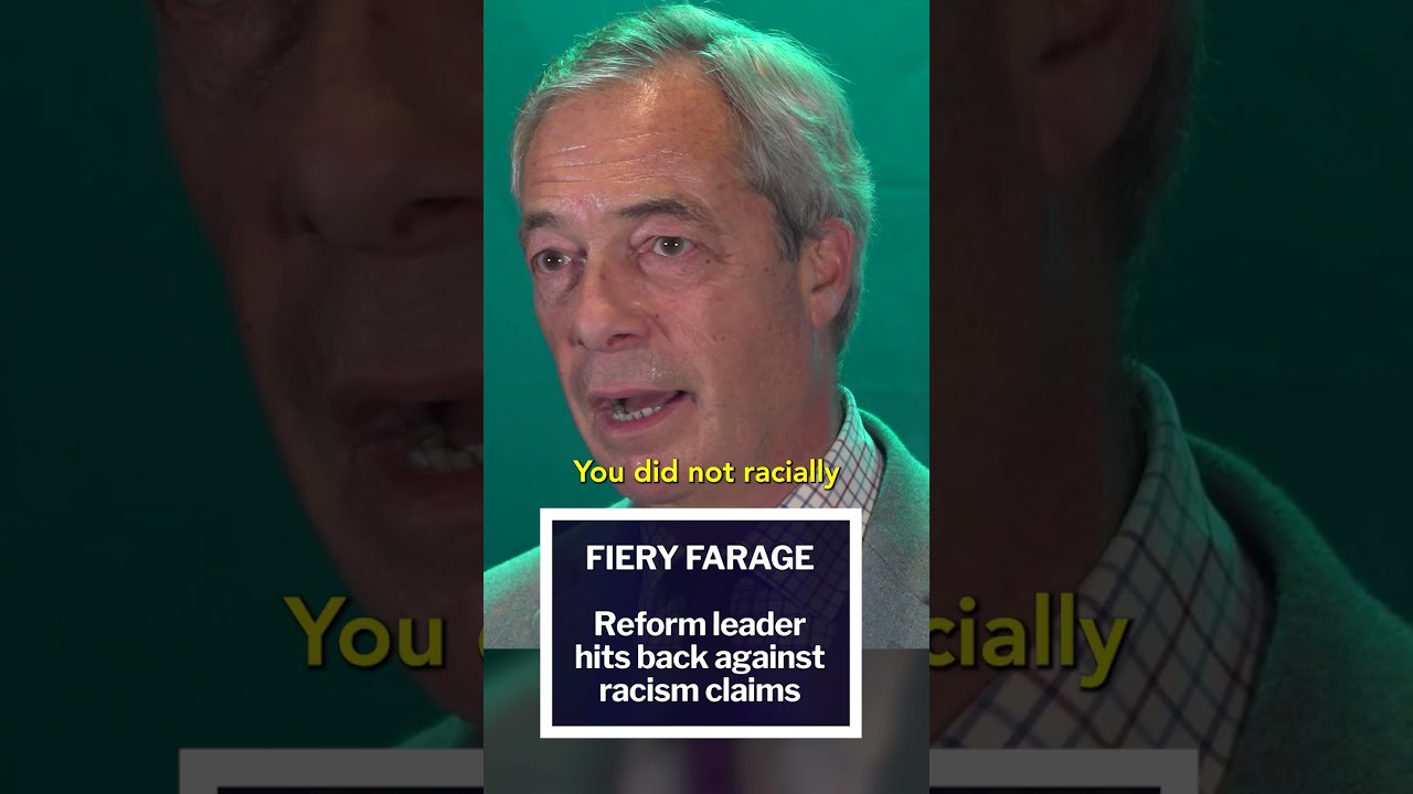 FIERY Farage hits back at racism claims with 4-word message 👀