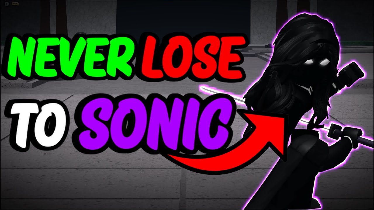 Never Lose To Sonic Again! (Roblox The Strongest Battlegrounds)