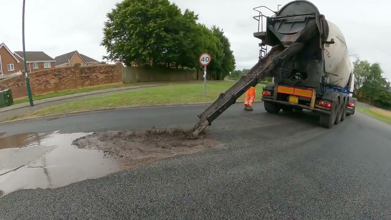 Low carbon resurfacing scheme