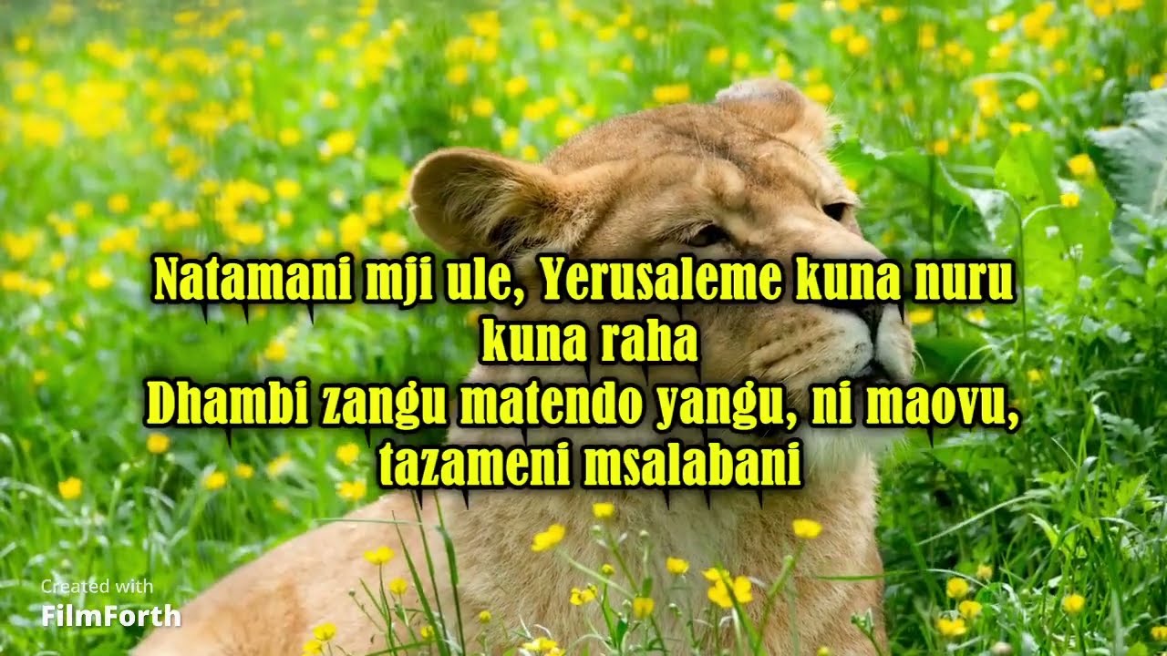 Yesu Kanikuta Jangwani Lyrics.