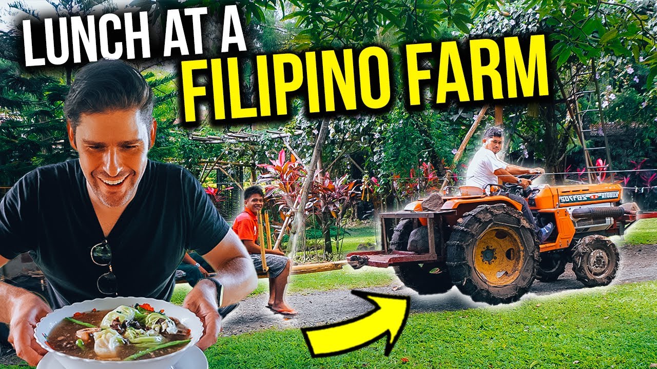 Eating the BEST BULALO of our life at a FILIPINO FARM!