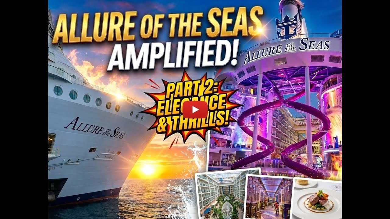 Allure of the Seas AMPLIFIED 2026: Elegant Ship Tour Part 2 | Central Park, Dining & New Bars
