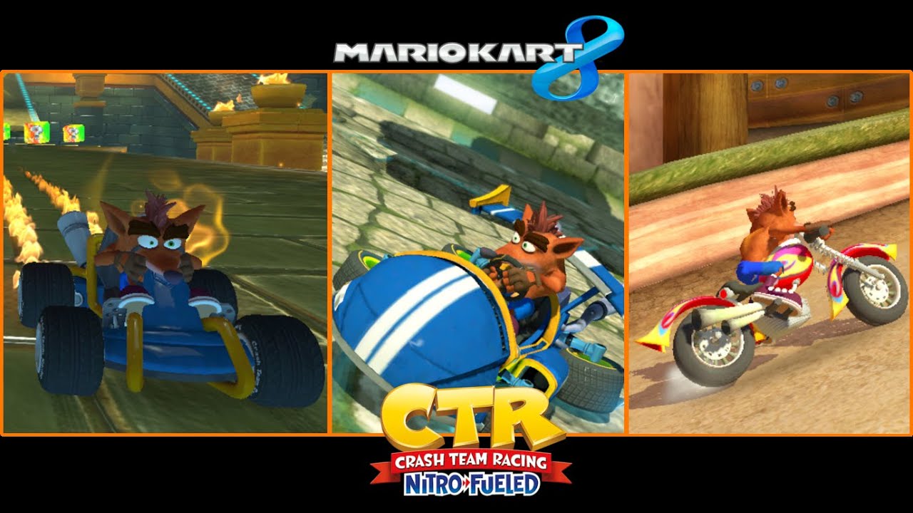 Mario Kart 8 - Crash Team Racing edition (Crash Bandicoot mod)