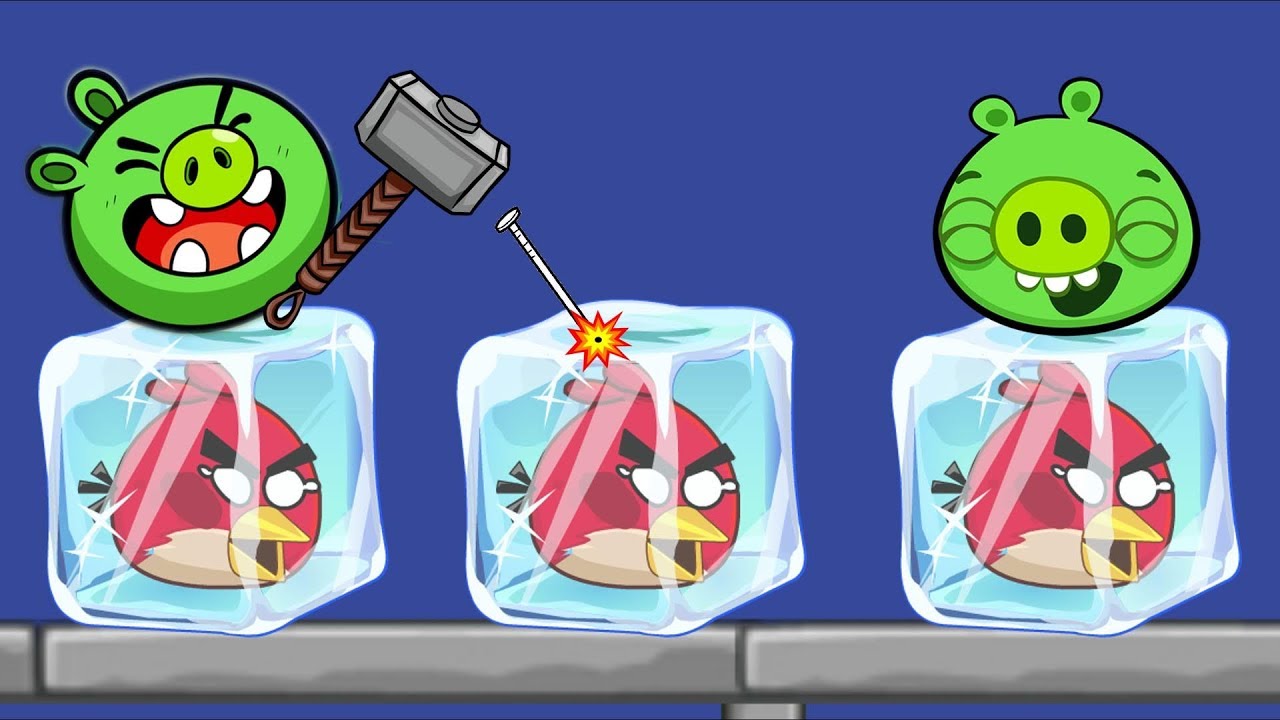Unfreeze Angry Birds - RESCUE THE FROZEN BIRDS BY BREAKING ICE CUBE SKILL GAMES!