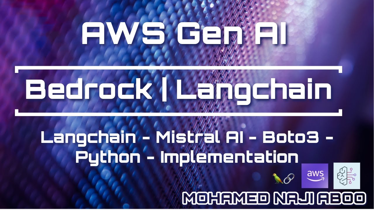 Generative AI in AWS-Bedrock - Integrating AWS Bedrock with LangChain