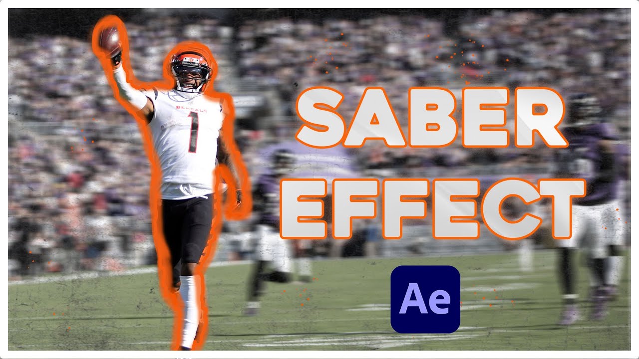 How to Create SABER GLOW EFFECT for your Sports Highlight Mixes/ Edit in After Effects Tutorial