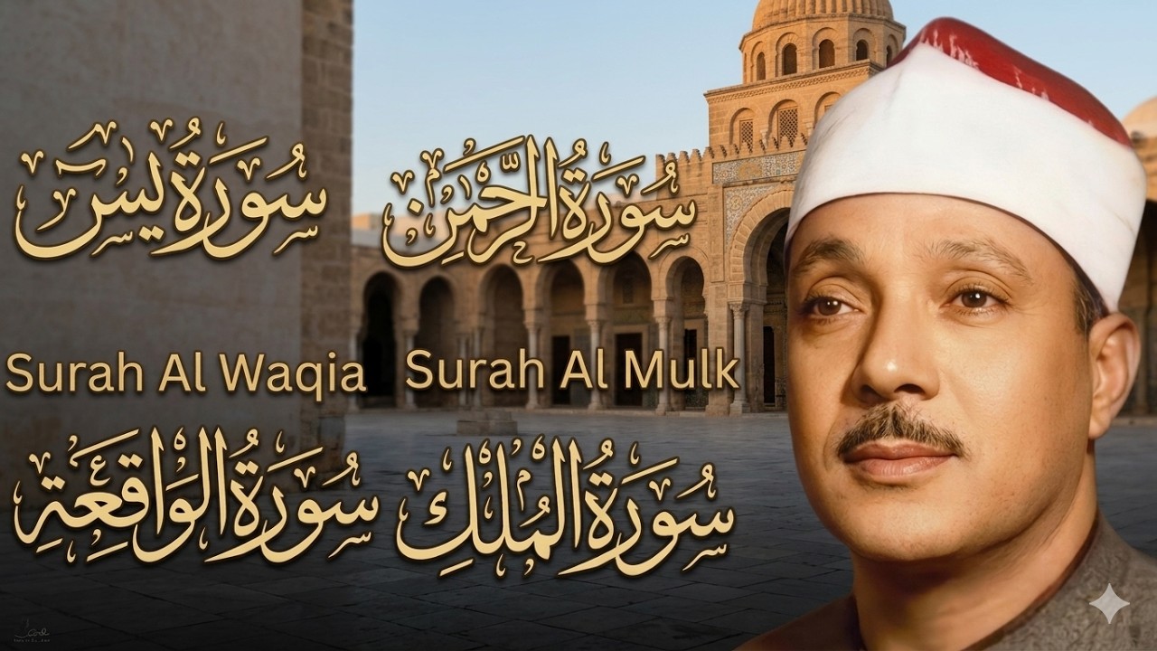 Surah Al-Mulk, Yasin, Ar-Rahman & Al-Waqiah – Beautiful Recitation by Abdul Basit Abdul Samad