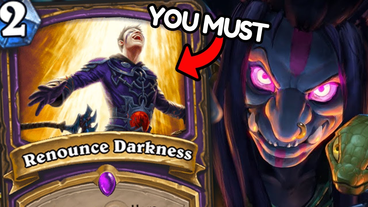 Hearthstone, but You MUST Renounce Darkness