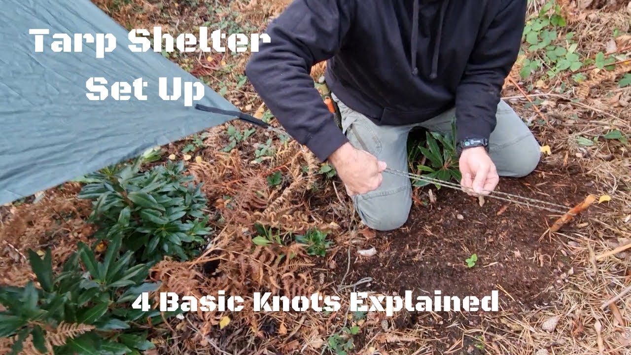 The Only 4 Knots You'll Need For A Beginner Tarp Shelter Set Up