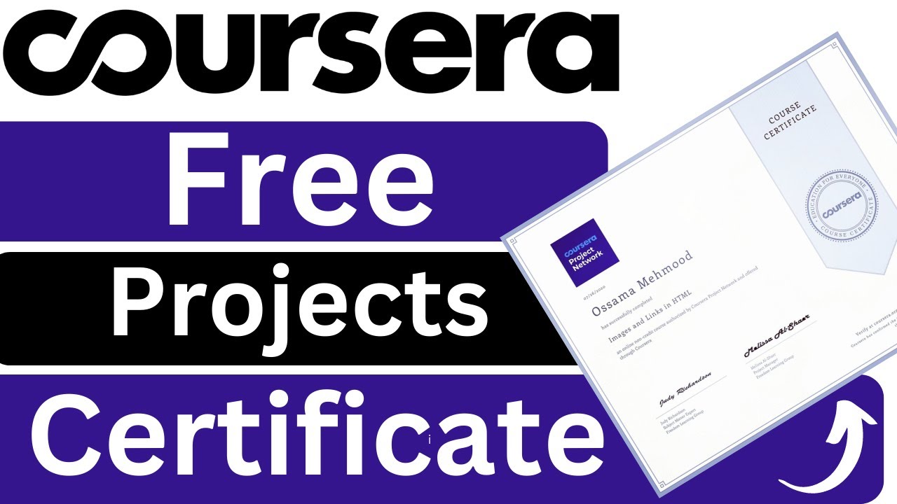 Coursera Free Projects Certificate | Project Certificate | Guided Projects