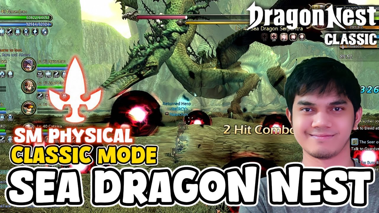 SEA DRAGON NEST (CLASSIC MODE) POV SWORDMASTER (PHYSICAL) NO DIE | !build - DRAGON NEST CLASSIC