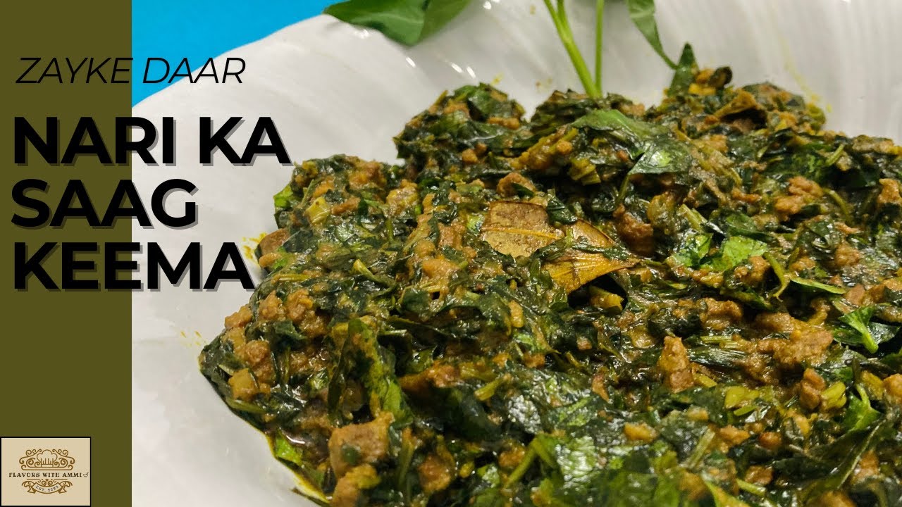 Authentic NARI KA SAAG KEEMA: Rustic Indian Winter Recipe!🍀