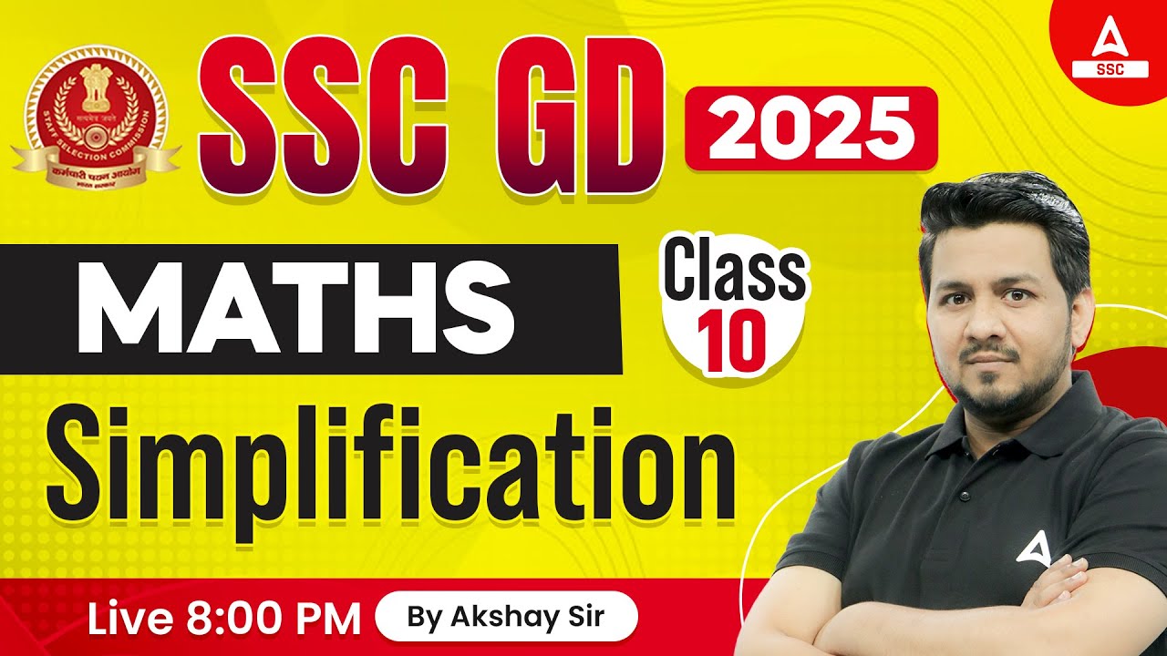 SSC GD 2025 | SSC GD Maths Classes by Akshay Awasthi | SSC GD Math Paper 6