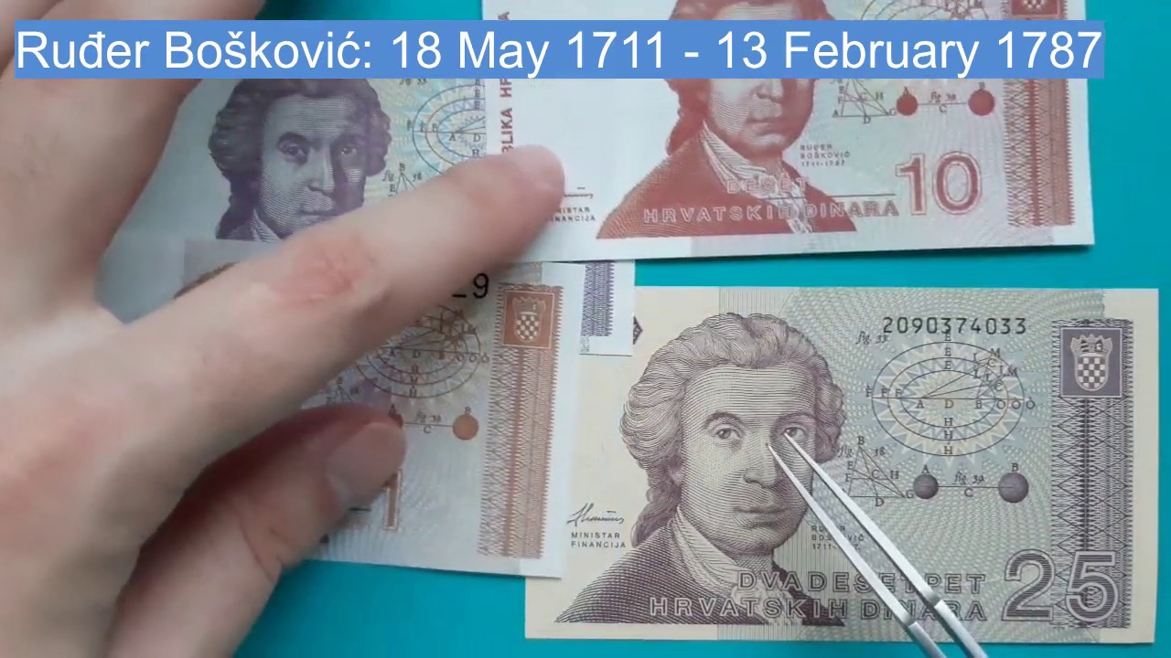 World banknotes - Croatia - Dinars 1991