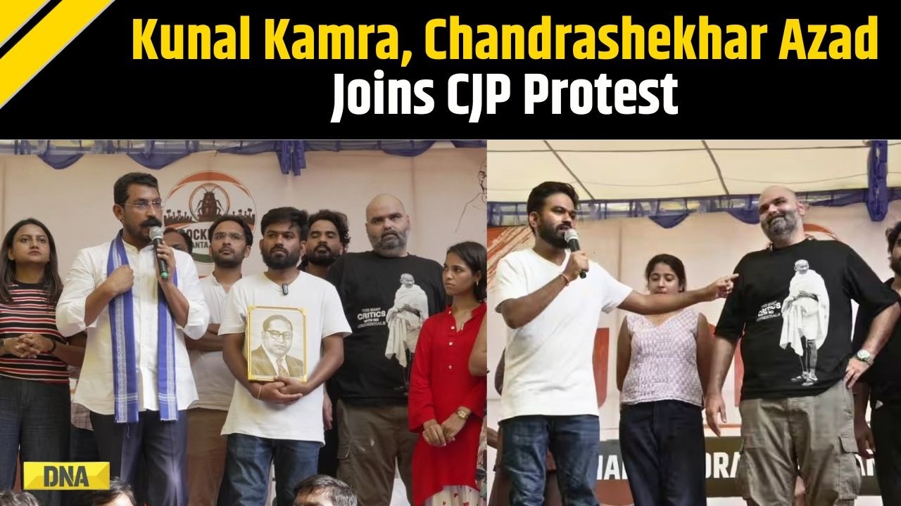 CJP Protest:  Kunal Kamra, Chandrashekhar Azad Join CJP Protest At Jantar Mantar In Delhi