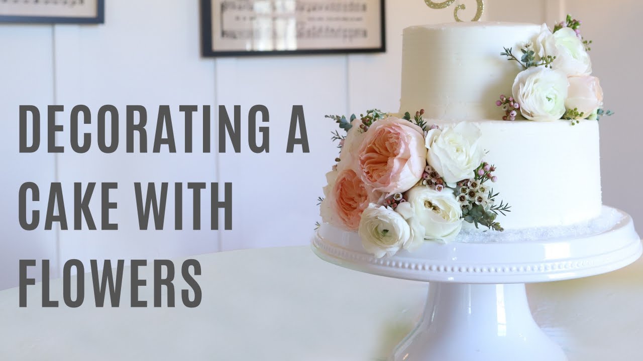 Bridal Shower Cake Ideas|How to Add Fresh Flowers to a Cake