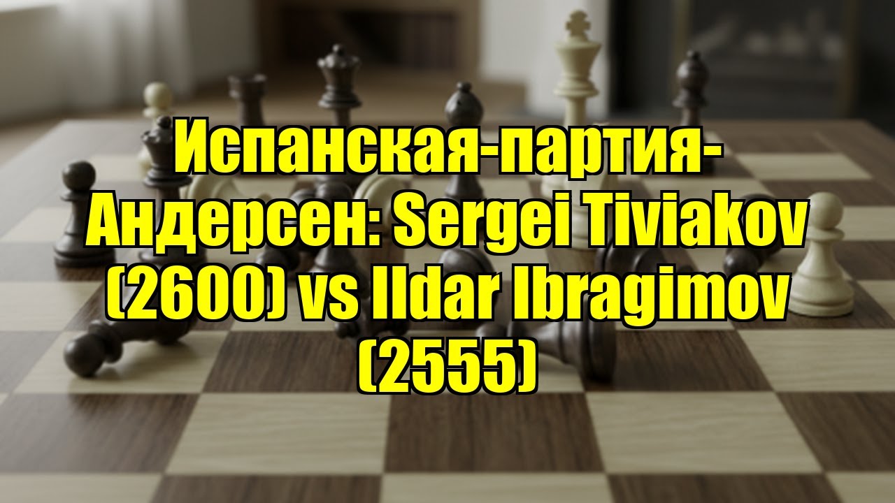 Испанская-партия-Андерсен: Sergei Tiviakov (2600) vs Ildar Ibragimov (2555)