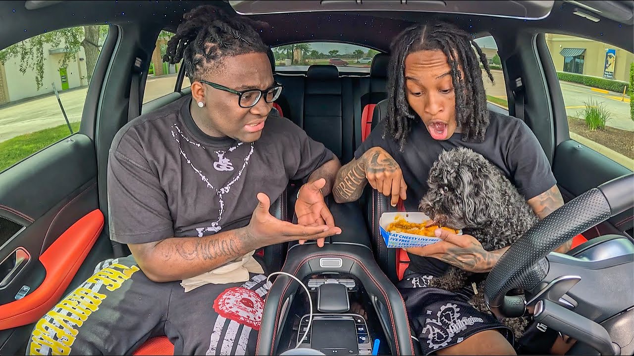 Letting Von Order Food Then Letting My DOG LICK ALL OVER IT..