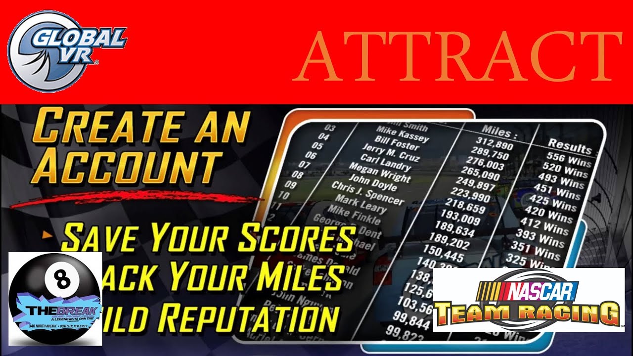 Nascar Team Racing - Attract Mode