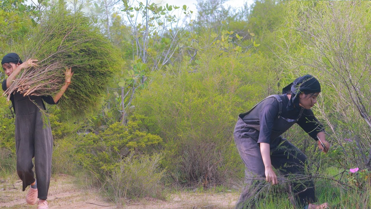 How to Make a Broom Using Natural Materials in a Rural Area.