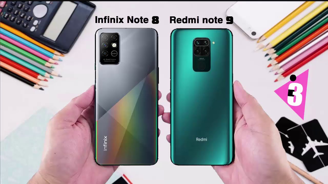 مقارنه بين ريدمي نوت 9 وانفينكس نوت 8 !! redmi note 9 vs infinix note 8