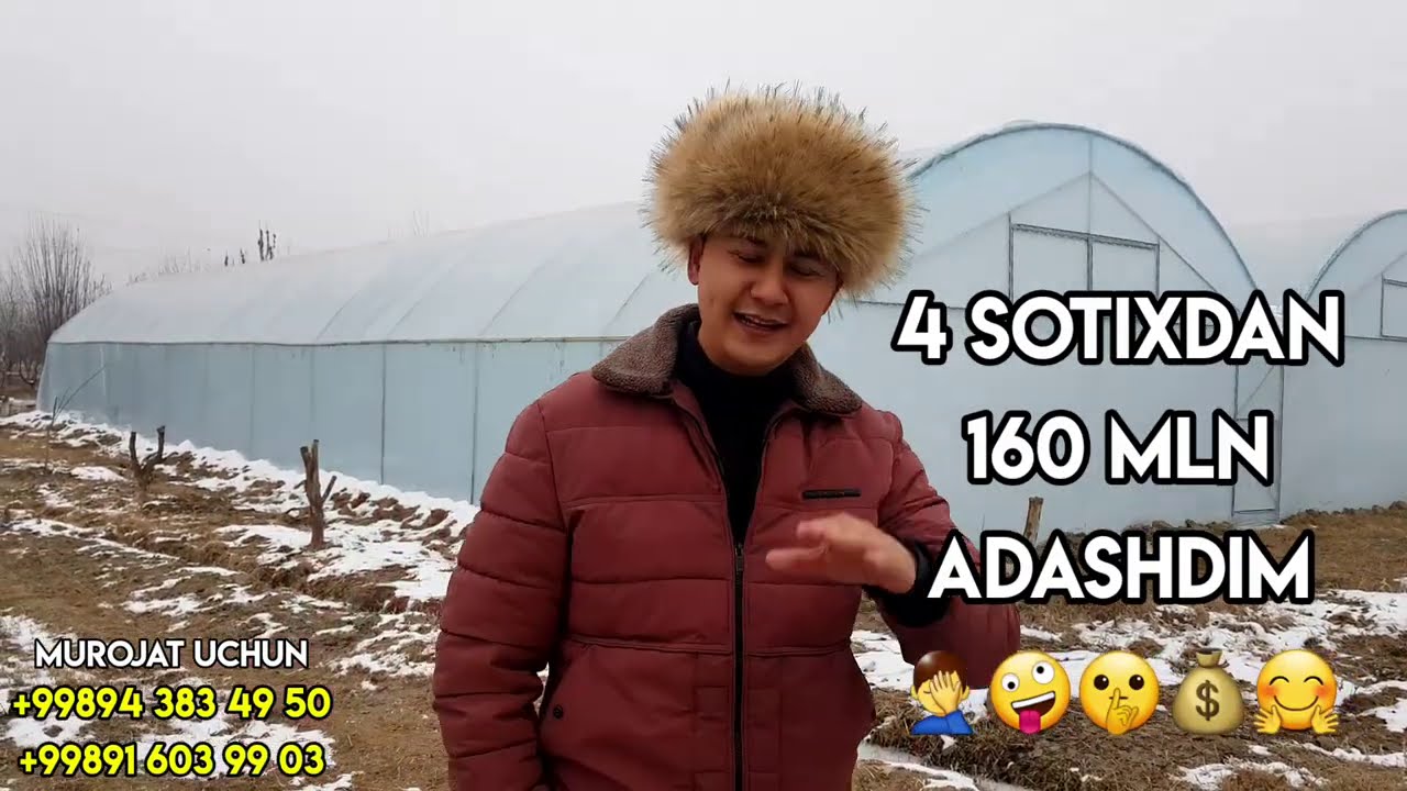 1 SOTIX YERDAN 20 MLN DAROMAD. PARNIK QURIB BERISH HIZMATI QULAY, ARZON, TEZ, VA SIFATLI