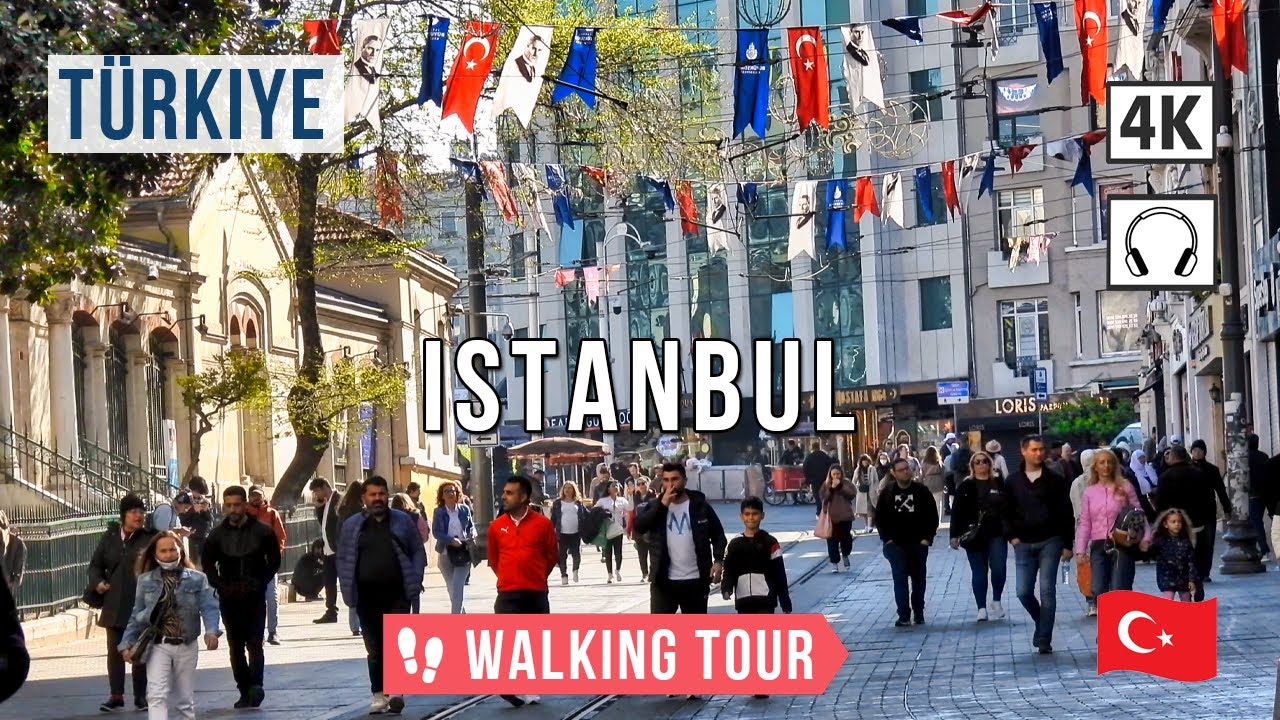 T&uuml;rkiye Istanbul Walk 2024 🇹🇷 GalataPort, Hagia Sophia... 🚶&zwj;♂️4К 🎧 Ambient Sounds