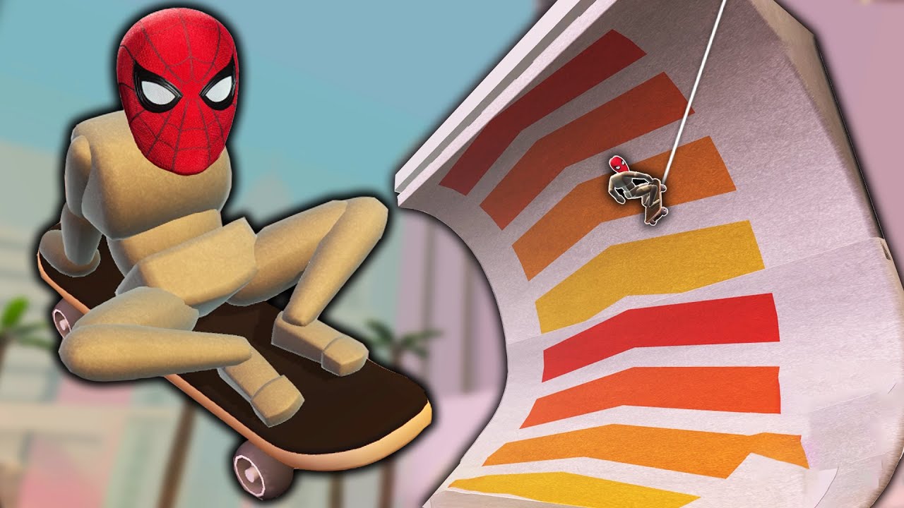 SPIDER-MAN GOES SKATEBOARDING?! (Turbo Dismount)