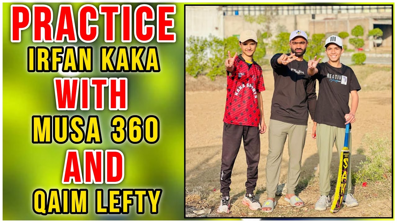 Musa arfan kaka and Qaim lefty practice 💯❤️🏏