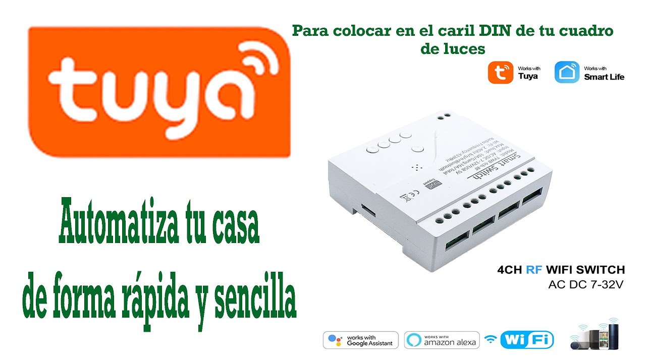 Automatiza tu casa con modulos wifi y radiofrecuencia f&aacute;ciles de conectar a la app Tuya smart