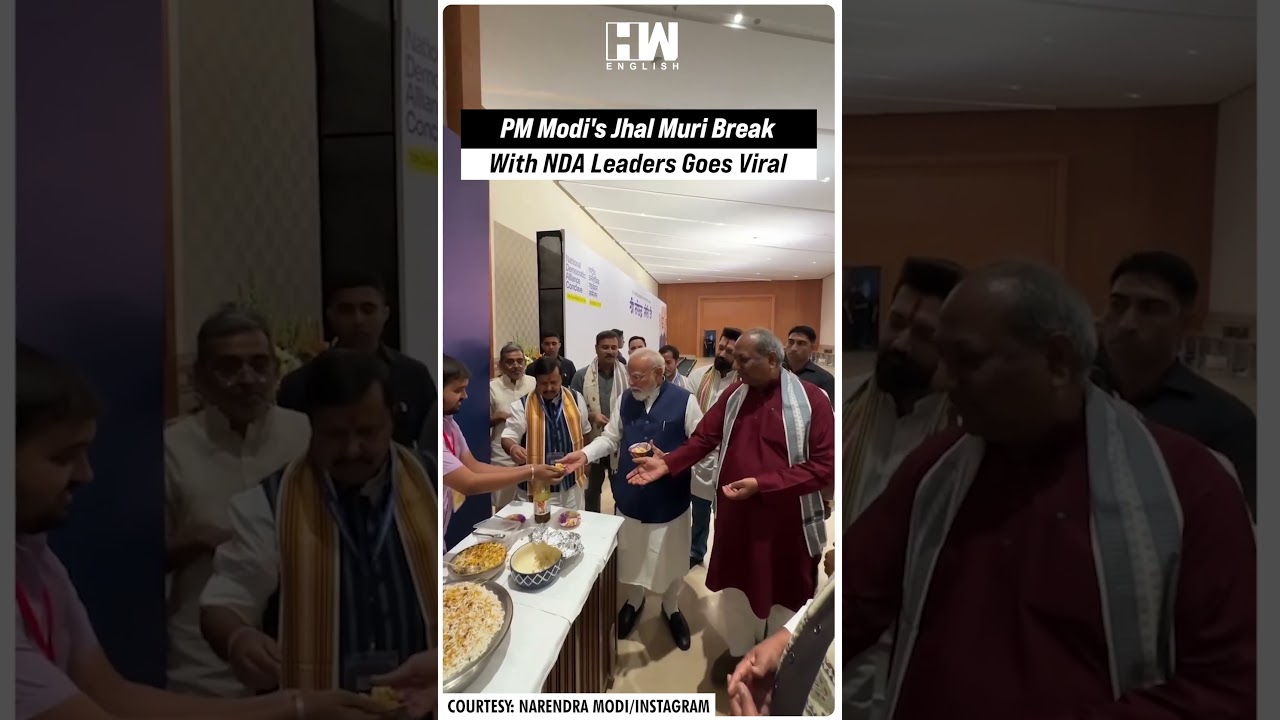#Shorts | PM Modi's Jhal Muri Break With NDA Leaders Goes Viral | 12 Years As Prime Minister | BJP