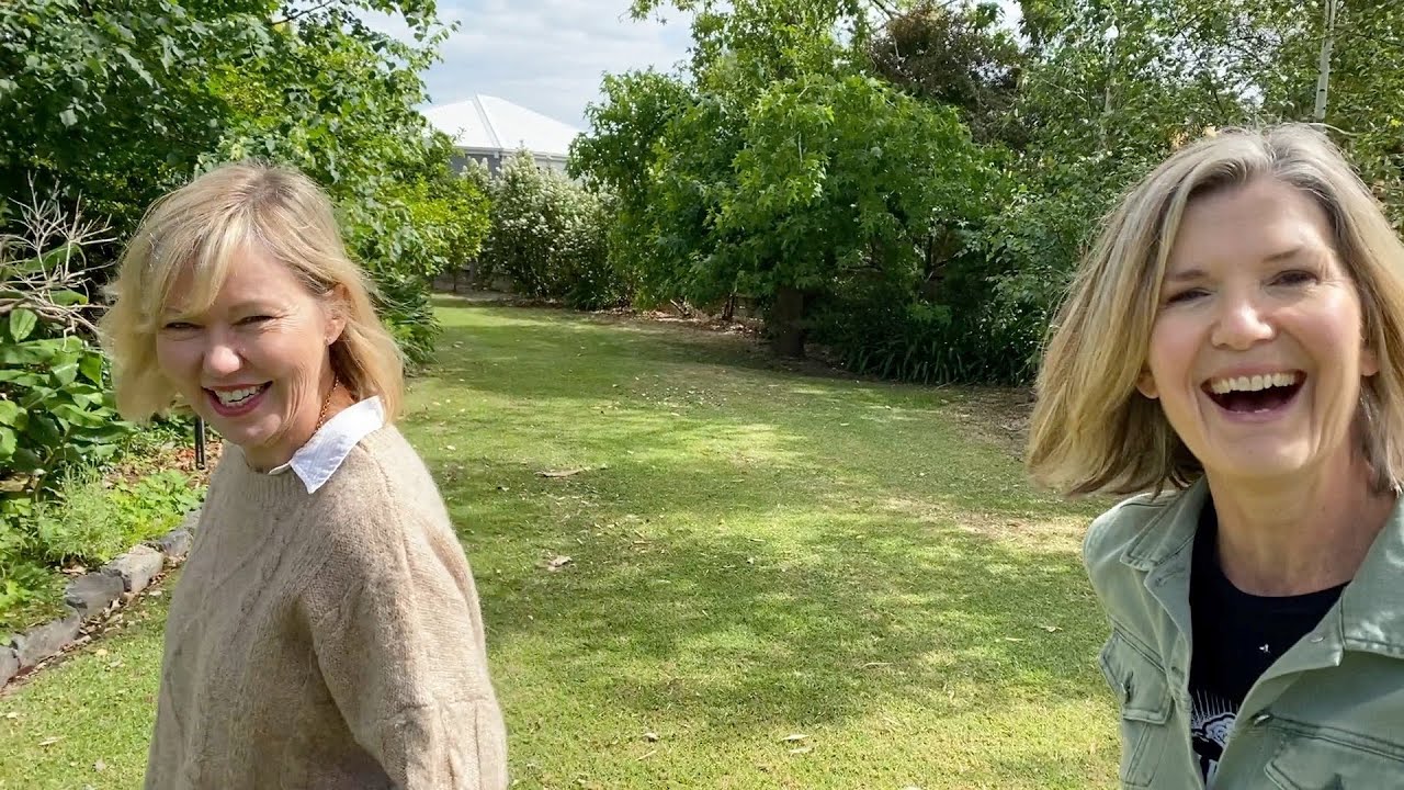 TWO Garden Girls! Fiona's Garden.