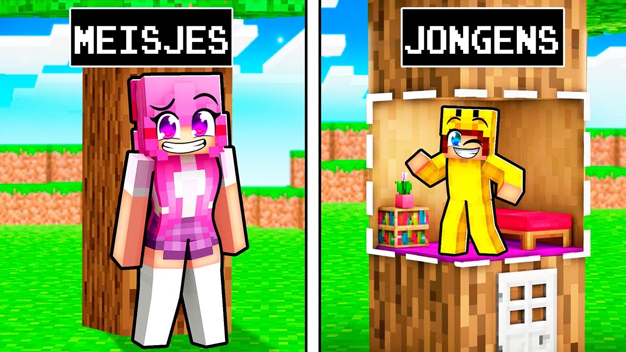 Jongens vs Meiden VERSTOPPERTJE! (Minecraft)