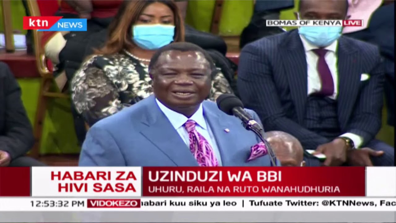 Francis Atwoli's full comical speech at the BBI Report launch