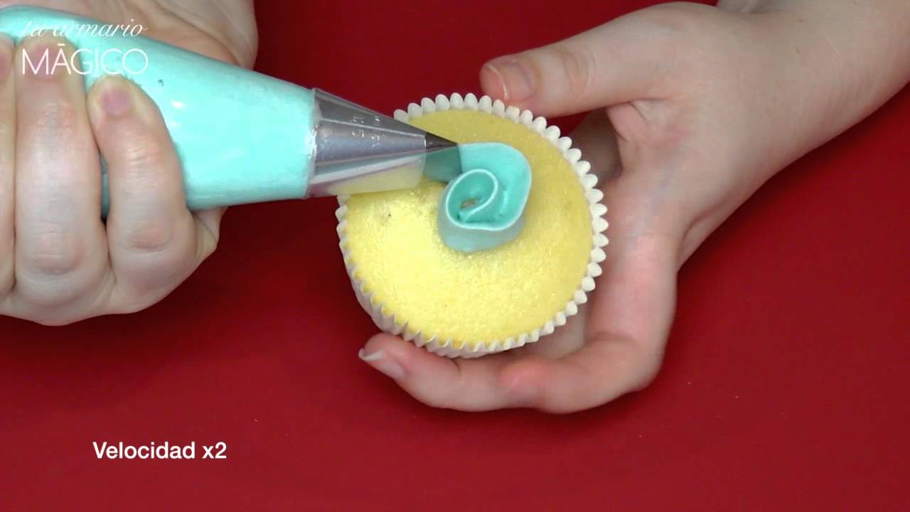 7 maneras de decorar cupcakes, con 4 boquillas