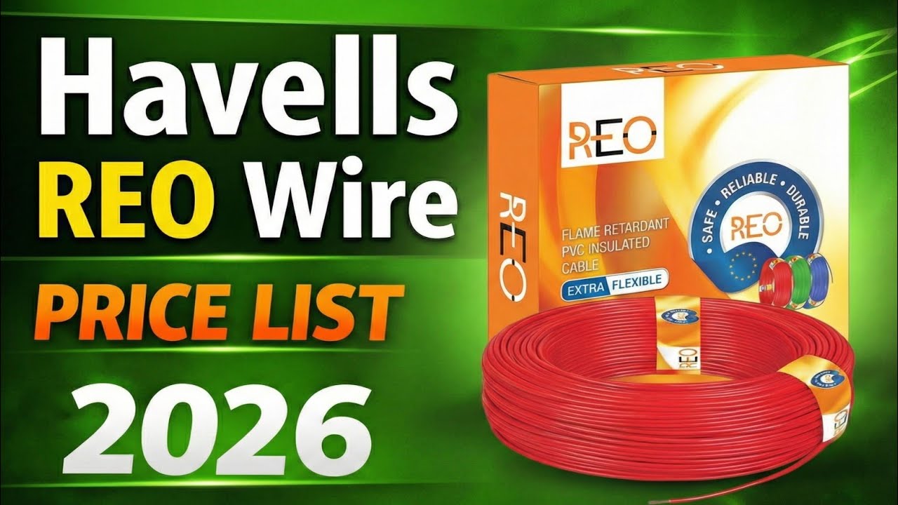 Havells Reo Wire Price List 2026 | 90 Meter Coil Rate (0.75mm to 6mm)
