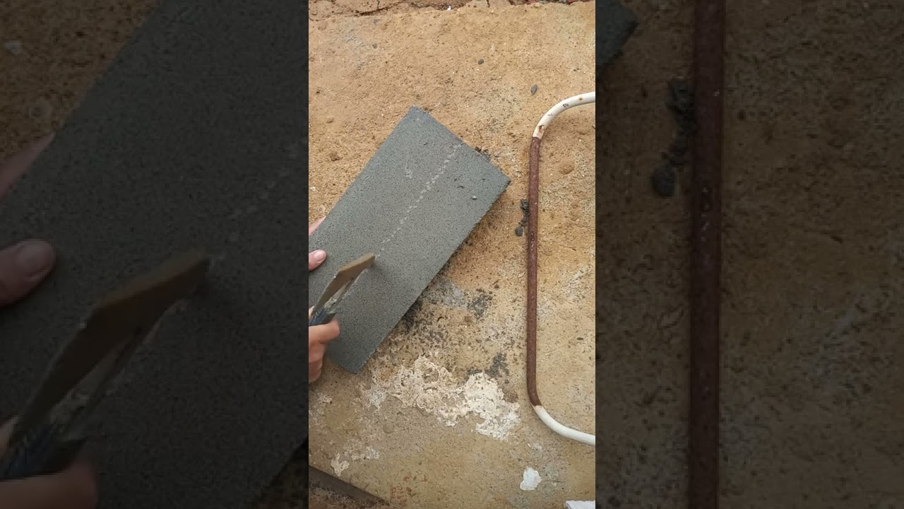 cortar bloco de cimento sem máquina