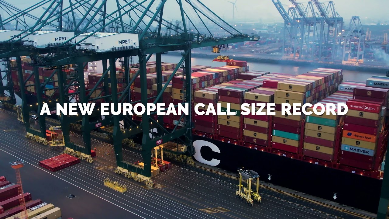 MSC ALLEGRA Call size record at MPET in the Port of Antwerp 2021