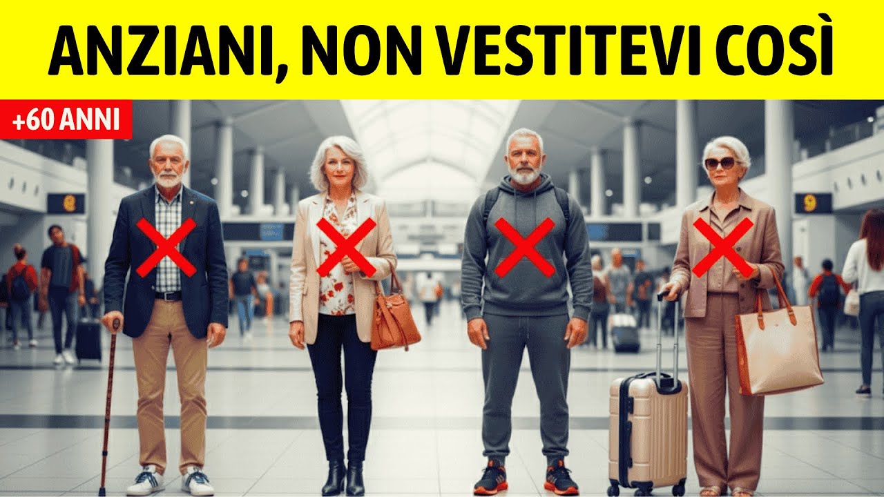 Hai più di 60 anni? Non vestirti MAI così in Aeroporto