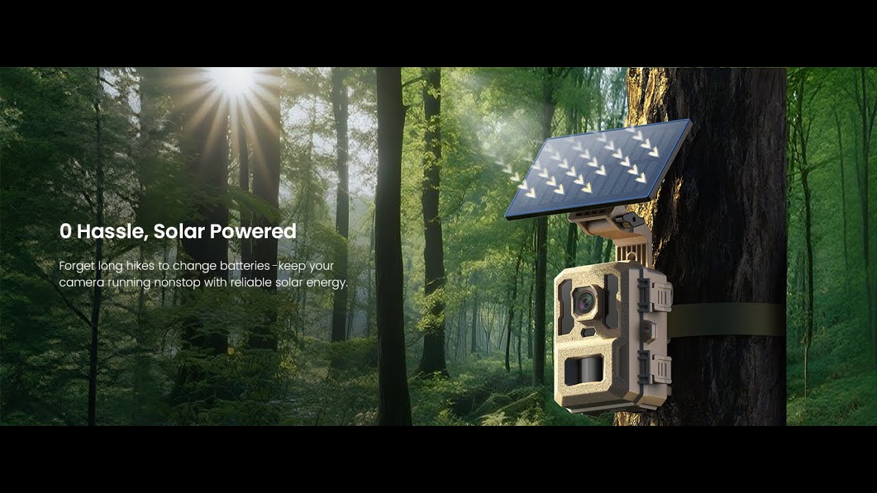Misstech Solar Powered Trail Camera with Phone App