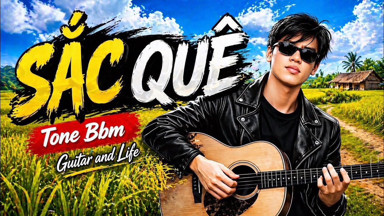 SẮC QUÊ - Nhạc Guitar and Life (Tone Bbm) phổ thơ Nguyễn Tiến Thu. Làng Gòi, Đông Hưng ơi 🎸🌹🌸