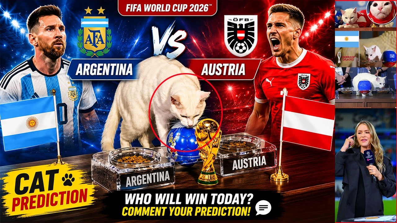 Argentina vs Austria FIFA Today Match | Cat Prediction